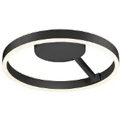 SLV LED taklampa One, dimbar, Svart, Vardagsrum / matsal, Aluminium / grå / zink, Modern, LED-taklampa