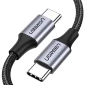 UGREEN USB C till USB Typ C för Samsung S20 PD 60W-kabel för MacBook Pro iPad Pro2020 Quick Charge 4.0 USB-C Snabb USB-laddningssladd Type 1
