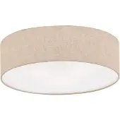 FISCHER&HONSEL GMBH Taklampa Thor, dimbar, Creme / bärnsten, Vardagsrum / matsal, Textil / tyger / siden, Modern, Taklampa
