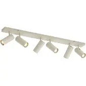 QAZQA Modern taklampa beige 100 cm 6-ljus justerbar - Renna