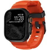 Nomad Rocky Point Band, Band, SmartWatch, Svart, Apple, Ultra / 46mm, Läder, Titan