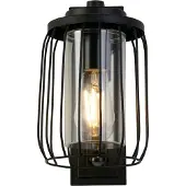 Searchlight Vägglampa utomhus Reed, dimbar, Svart, Aluminium / grå / zink, Modern, Utomhusvägglampa