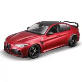 Bburago Alfa Romeo Giulia GTAM Metall Röd 1:18