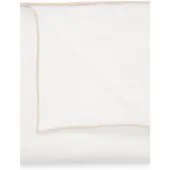 BOSS ONE Linen pocket square with contrast border