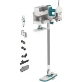 Black & Decker BHSM15FX08-QS, Bärbar ångtvätt, 0,5 l, Vit, 6 m, 1500 W, 30 s