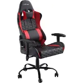Trust Gaming GXT 708R Resto - Spelstol - ergonomisk - armstöd - lutning - svängtapp - metallram, polyuretanläder, elastiskt tyg - röd