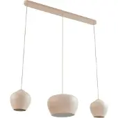 LUCANDE Hänglampa Malisa , dimbar, Creme / bärnsten, Vardagsrum / matsal, Metall, Skandinavisk, Pendellampa