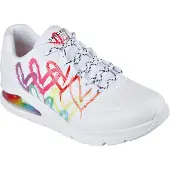SKECHERS for woman. 155521 Sneakers Uno 2 white, multicolor (39), 3 to 5 cm, Laces, Casual
