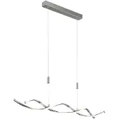 LINDBY Pendellampa Auron , dimbar, Aluminium / grå / zink, Vardagsrum / matsal, Syntetmaterial, Modern