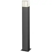 LUCANDE Pollare uthomus Keke , dimbar, Svart, Aluminium / grå / zink, Modern, Utomhuslampa