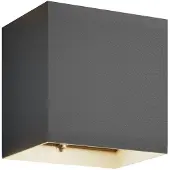 LUCANDE LED utomhus vägglampa Evie , Aluminium / grå / zink, Aluminium / grå / zink, Modern, LED-vägglampa utomhus