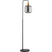 LINDBY Golvlampa Nimbora , Svart, Vardagsrum / matsal, Metall, Modern, Golvlampa