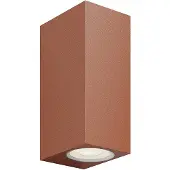 LUCANDE LED utomhus vägglampa Tavi , Brun / rost, Aluminium / grå / zink, Modern, LED-vägglampa utomhus