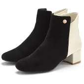 LASCANA Stövlett ljusbeige / svart