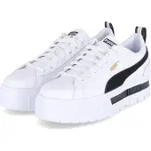 Puma Låg sneaker 'Mayze' svart / vit