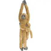 Wild republic Common Langur m/baby plysch apa gosedjur plyschleksakspresenter fr barn hngande 20 tum