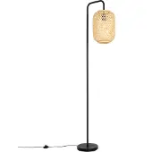 QAZQA Orientalisk golvlampa i bambu - Yvonne