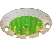 Niermann Standby Taklampa FUßBALLSTADION, Grön, Barnrum, Trä, Taklampa