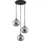 LINDBY Hänglampa Jurian , dimbar, Aluminium / grå / zink, Vardagsrum / matsal, Glas, Modern, Pendellampa