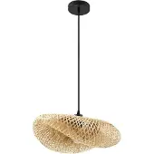 LINDBY Hänglampa Eleane , dimbar, Ljust trä, Vardagsrum / matsal, Bambu, Lantlig / rustik, Pendellampa