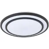 LINDBY LED taklampa Essina , dimbar, Svart, Vardagsrum / matsal, Metall, Modern, LED-taklampa