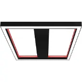LUCANDE Smart taklampa Tjado , dimbar, Svart, Vardagsrum / matsal, Metall, Modern, Smarta hem taklampa