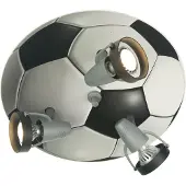 Niermann Standby Taklampa FUßBALL, dimbar, Barnrum, Trä, Taklampa