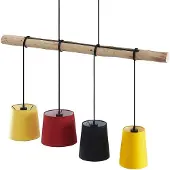 LINDBY Taklampa , Hinai, dimbara, Trä, Vardagsrum, Tyg / textil, Skandinavisk