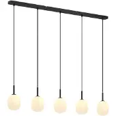 LINDBY Taklampa , Etiena, dimbara, Svart, Kök, Glas, Modern