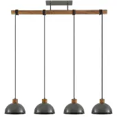 LINDBY Taklampa , Durbis, dimbara, Grå, Kök, Trä, Vintage / retro