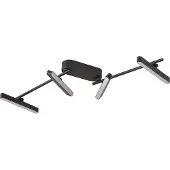 LINDBY LED taklampa Eldrin , dimbar, Svart, Vardagsrum / matsal, Metall, Modern, LED-taklampa