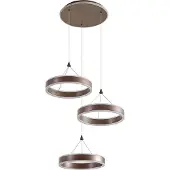 LUCANDE Taklampa , Kolo, dimbara, Brun / rost, Vardagsrum, Metall, Modern