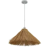 LINDBY Hänglampa Borys , dimbar, Ljust trä, Vardagsrum / matsal, Bambu, Lantlig / rustik, Pendellampa