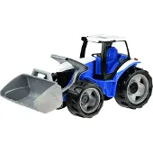 Lena GIGA TRUCKS Tractor with front loader, Traktor, Inomhus / utomhus, 3 År, Plast, Blå, Grå, Vit