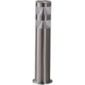 LINDBY LED pollare LANEA , Aluminium / grå / zink, Rostfritt stål, Modern, LED-utomhuslampa