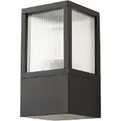 LUCANDE Vägglampa utomhus Klemens , dimbar, Svart, Aluminium / grå / zink, Modern, Utomhusvägglampa