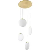 LUCANDE Taklampa , Lunelle, dimbara, Vit, Vardagsrum, Glas, Modern