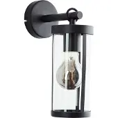 Brilliant Sidney 44290/06 Utomhusväggbelysning E27 LED Svart, Transparent