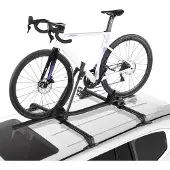 Vevor Takcykelhållare, 15 kg kapacitet, Upprätt takmonterat cykelhållare med säkert låssystem för de flesta standardtvärstänger, Upprätt takcykelhållare i aluminium, 1 cykelhållare för bil SUV, svart