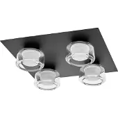Osram Taklampa ORBIS FLAME, Svart, Badrum, Metall, Modern, Taklampa