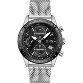 HUGO BOSS 1513886 Kronograf Pilot Edition Herrklocka 44 silver