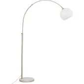 LINDBY Golvlampa Alverton , Vitt / opal, Vardagsrum / matsal, Metall, Modern, Golvlampa