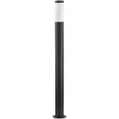 LINDBY Statius väglampa, antracit/opal, järn, 100 cm, Svart, Metall, Modern