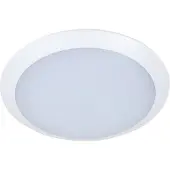 LINDBY LED-utomhustaklampa Naira, vit, sensor, 30 cm, IP65 Naira, Vitt / opal, Syntetmaterial, Modern, LED-taklampor