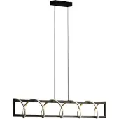 FISCHER&HONSEL GMBH Pendellampa Gwen, dimbar, Svart, Vardagsrum / matsal, Metall, Modern