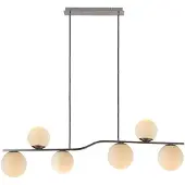 LINDBY Taklampa , Avalyn, dimbara, Metallisk, Vardagsrum, Glas, Modern