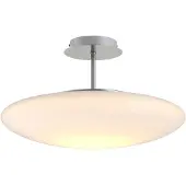LINDBY LED taklampa Gunda , dimbar, Vitt / opal, Vardagsrum / matsal, Glas, Modern, LED-taklampa