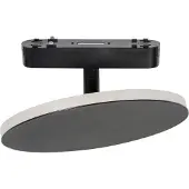 LINDBY LED-spårlampa Lumaro, svart, aluminium, 48V, dimbar Lumaro 48V ,, Svart, Vardagsrum / matsal, Aluminium / grå / zink, Modern