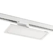 Arcchio Hairis LED-panel vit 4000 K med 3 faser, Vitt / opal, Arbetsrum / kontor, Syntetmaterial, Modern, Spotlight skena