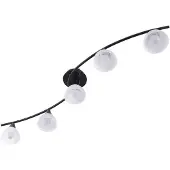LINDBY Taklampa Della , dimbar, Svart, Vardagsrum / matsal, Glas, Lantlig / rustik, Taklampa